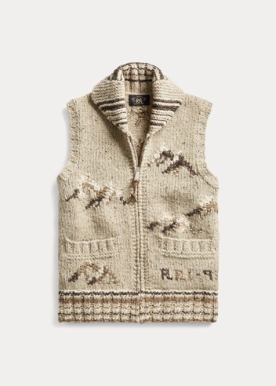 Ralph Lauren Hand-Knit Sweater Veste Herre Danmark (GTIYH6205)